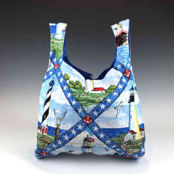 Eco Friendly FoldUp Market Bag- Lighthouse - Image 3